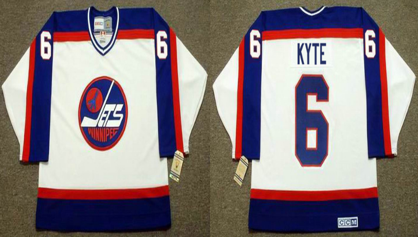 2019 Men Winnipeg Jets #6 Kyte white CCM NHL jersey
